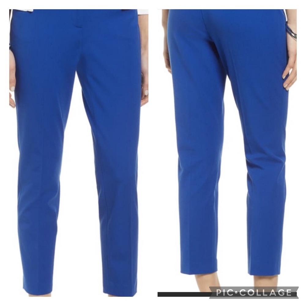 🆕🌻 Chaus Bauhaus Geometric Peacock Blu Crop Pant